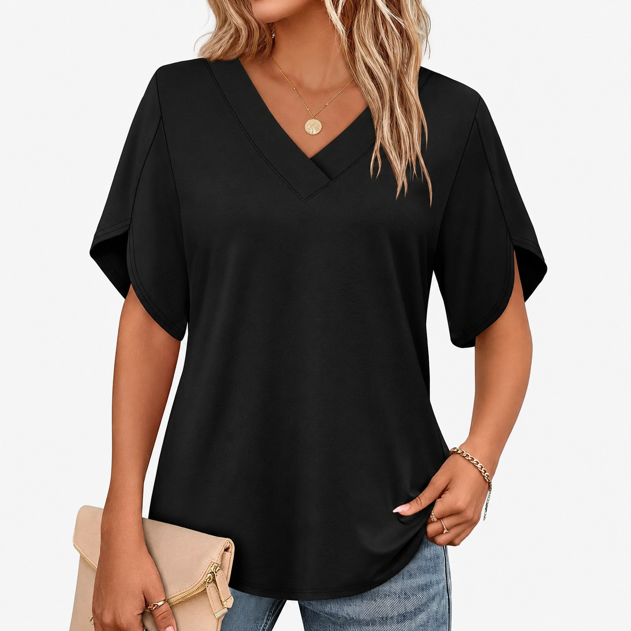 V-Neck Blouse