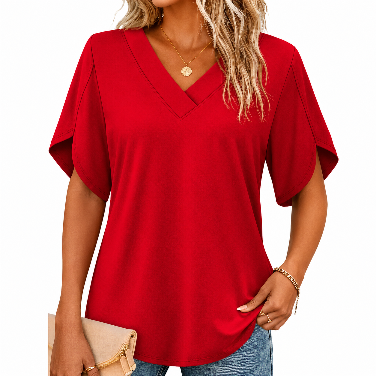 V-Neck Blouse