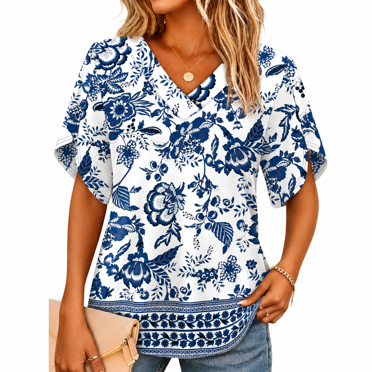 V-Neck Blouse